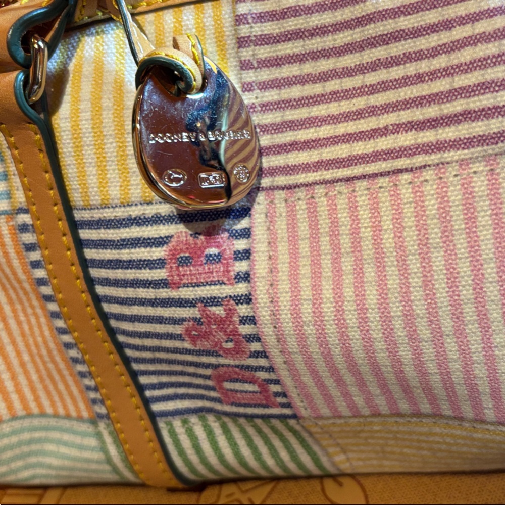 Dooney & Bourke Striped Patchwork Shoulder Bag - image 2